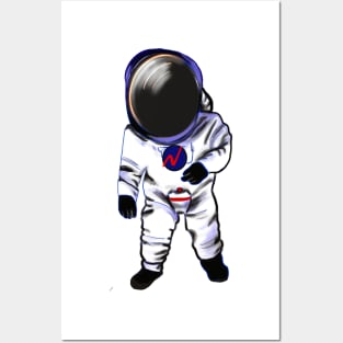 Astronaut in Space suit - cute Cavoodle, Cavapoo, Cavalier King Charles Spaniel Posters and Art